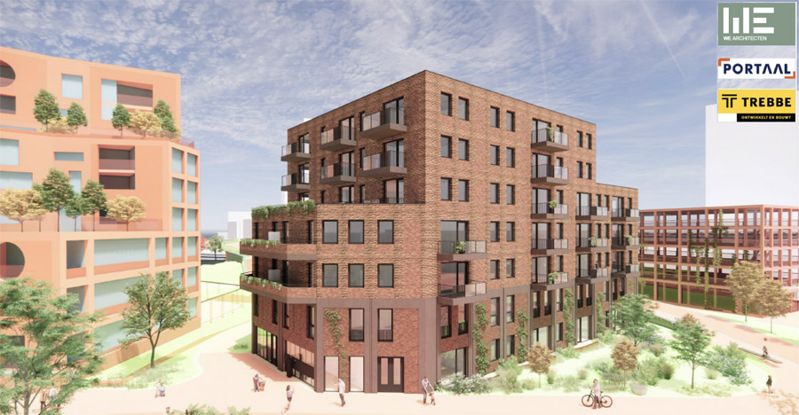 67 woningen in Nijmegen, stationslocatie Lent